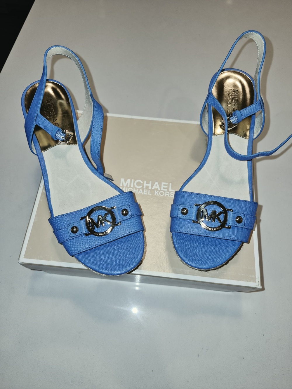 Michael Kors Blue Women's Slingback Sandals size 8.5
